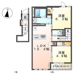 オリエンタルコートKの物件間取画像